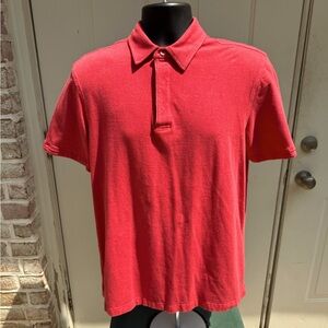 Bugatchi, Short Sleeve, Polo, Salmon, Size M